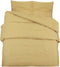 vidaXL - Dekbedovertrekset - lichtgewicht - 140x200 - cm - microvezel - taupe