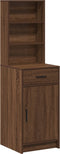 vidaXL - Hoge - Kast - Bruin - Eiken - 40x41x135 - cm - Bewerkt - Hout