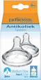 Dr. Brown's Options+ - Anti-colic Flesspeen Fase 2 - Borstvormig ontwerp - (2 stuks)