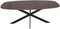 StarFurn Eettafel Ferris Eiken Deens Ovaal 200cm Walnoot