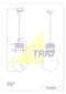 TRIO 3401 - Hanglamp - Dimbaar - Chroom