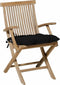 Madison bistro tuinkussen Panama 46x46 cm - zwart