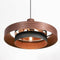 Anne Lighting Flinter - hanglamp - bruin eiken - Ø 50cm - E27