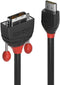 Lindy 36272 - HDMI naar DVI-D Adapterkabel - 2 m - Zwart