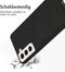 Accezz Samsung Galaxy S21 FE - Back Cover - Premium Leather Card Slot - Zwart