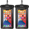 Earkings Drybag - Waterdichte telefoonhoesjes - Onderwater hoesje voor alle telefoons - Zwart (2 stuks)