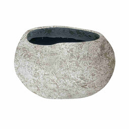 PTMD Bloempot Hiranya - 66x46x40 cm - Cement - Wit