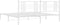 vidaXL - Bedframe - met - hoofdbord - metaal - wit - 200x200 - cm
