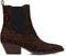 POSH by Poelman CARMEN - Enkellaars - Blokhak 4,5 cm - Bruin met dierenprint