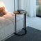 Atmooz - Salontafel Fitz - Rond - Kleur : Zwart / Goud - Bijzettafel - Hoogte : 55cm