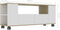 vidaXL - Tv-meubel - 120x35x48 - cm - bewerkt - hout - wit - sonoma - eikenkleurig