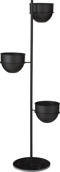 Mica Decorations Plantenhouder - L40 x B33 x H140 cm - Zwart