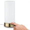 Paulmann Pinja - LED-tafellamp E14 max. 20W - Opaalglazen kap - Wit Messing geborsteld