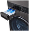 LG F761TOWERB - Voorbelading - Vrijstaand - Chroom (33 kg)