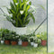 Woltu Foliekas Wit/Groen – PE Kweekkas Semi-Transparant – 200 x 77 x 146/169 cm