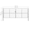 vidaXL - Poort - 415x200 - cm - gegalvaniseerd - staal - zilverkleurig