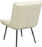 vidaXL - Relaxstoel - 64x74x84 - cm - fluweel - crèmekleurig