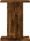 vidaXL - Speakerstandaards - 2 - st - 30x30x40 - cm - bewerkt - hout - gerookt - eiken