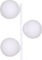 Vloerlamp DKD Home Decor 35 x 25 x 167 cm Kristal Metaal Wit 220 V 50 W