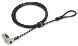 Kensington N17 - Laptopvergrendeling - 4-cijferige code met 10.000 combinaties - Snijbestendige staalkabel