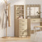 vidaXL - Highboard - Sonoma - Eik - 40x41x135 - cm - Geperst - Hout