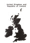 MiMi Innovations® Luxe Houten Landkaart - Muurdecoratie – United Kingdom and Republic of Ireland - 106x61 cm/41.7x24 inch - Zwart