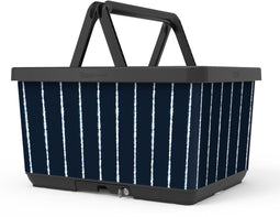 Basky Tye Dye - Fietsmand - Gerecycled plastic - Voor en achter - Zwart