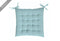 Luxueus Stoelkussen - 37x37 cm - 100% Katoen - Water Blue