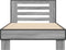 vidaXL - Bedframe - bewerkt - hout - en - metaal - grijs - sonoma - eiken - 75x190 - cm