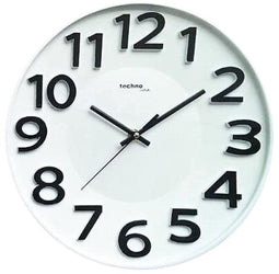 Technoline WT 4100 wandklok, kunststof, wit, 30 x 4,2 x 30 cm