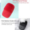 InFace Facial 2 Reinigingsborstel Sonic Cleanser-Wash IPX7 Waterproof Silicone Facial Cleaning Brush upgrade-versie-Rood
