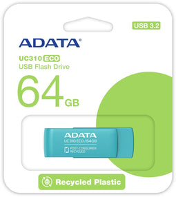 Adata UC310 ECO - USB-stick - 64GB - Groen