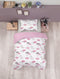LINNICK Kinder Dekbedovertrek 100% katoen Cloudie - pink 140x200cm - Tiener Dekbedovertrek 1 persoons