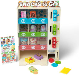 Melissa & Doug - Houten snackautomaat - 19-delige speelset - Hout