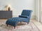 MURET - Chaise longue - Blauw - Symmetrisch - Polyester