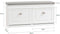 SoBuy FSR64-W - Schoenenkast - 2 kleppen - Wit 104x52x24cm