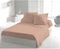 LOVELY HOME Onderlaken 100% katoen 180x290 cm - 1 persoon - Roze
