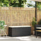 vidaXL - Tuinbank - met - kussen - 110x40x44 - cm - poly - rattan - zwart
