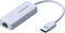 Edimax EU-4306 - USB-A naar RJ45 Gigabit Ethernet LAN adapter - USB3.0 CAT6 - wit - 0,10 meter