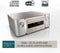 Marantz M-CR612 - HiFi Systeem - DAB+ radio CD-Speler HEOS® Built-In Bluetooth - Zilver/Goud