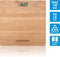 Grundig Personenweegschaal - Digitale Weegschaal Bamboe - Capaciteit tot 180kg - 28x28 cm