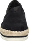 Toms Alpargate Platform Rope - Dames espadrille - Vegan canvas - Zwart - Maat 40