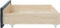 vidaXL - Opberglades - bed - 2 - st - bewerkt - hout - en - fluweel - donkergrijs