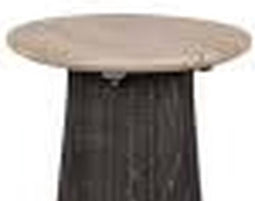 Claire bijzettafel dia. 45x40 cm aged teak finish/lava
