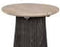 Claire bijzettafel dia. 45x40 cm aged teak finish/lava