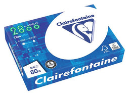 Clairefontaine - Kopieerpapier clairefontaine laser a4 80gr wit 500vel | 5 stuks