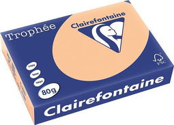 Clairefontaine Trophée gekleurd papier, A4, 80 g, 500 vel, abrikoos