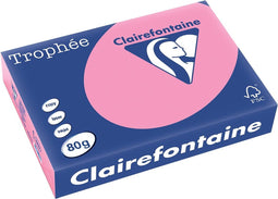 Clairefontaine Trophée gekleurd papier, A4, 80 g, 500 vel, felroze