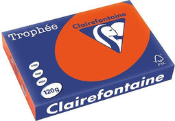 Clairefontaine Trophée Intens, gekleurd papier, A4, 120 g, 250 vel, kardinaalrood