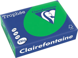 Clairefontaine Trophée Intens, gekleurd papier, A4, 210 g, 250 vel, bijartgroen